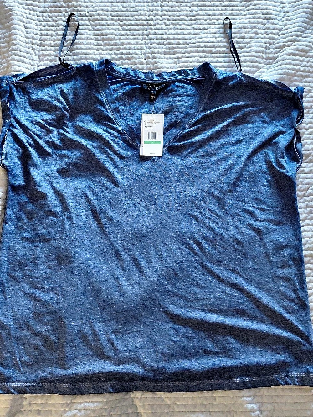 Jessica Simpson sleeveless top Blue Size Large NWT